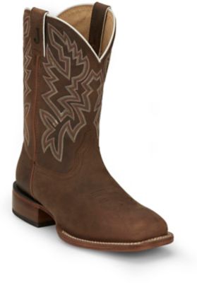 Justin Men's Frontier Jackpot 11 in. Leather Sole Western Boot