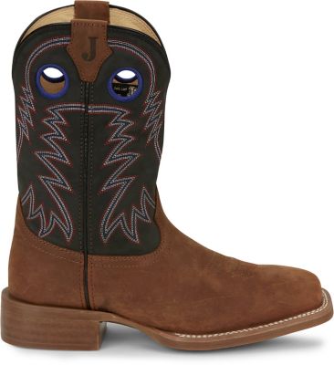 Image showing 4 th Justin Men's Frontier Show Stopper 11 in. Vibram Sole Western Boot
