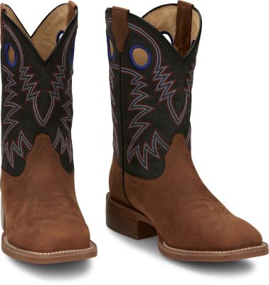 Image showing 6 th Justin Men's Frontier Show Stopper 11 in. Vibram Sole Western Boot
