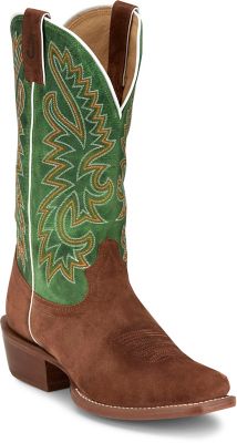 Justin Men's Frontier Jimmy 13 in. Leather Sole Western Boot, 9 EE
