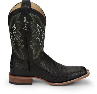 Image showing 4 th Justin Men's George Strait Haggard 11 in. Caiman Western Boot