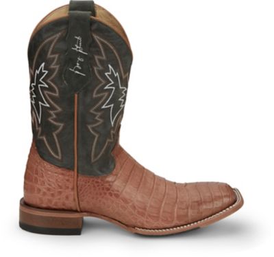 Image showing 4 th Justin Men's George Strait Haggard 11 in. Caiman Western Boot