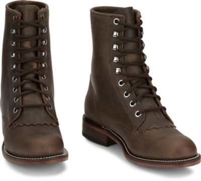 Image showing 6 th Justin Women's McKean 7 in. Lace Up Roper