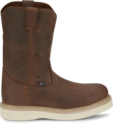 Image showing 4 th Justin Work Men's Ram 10 in. Steel Toe Pull On Work Boot