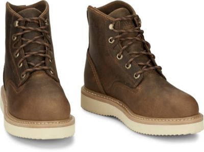 Image showing 6 th Justin Work Men's Maxwell 6 in. Lace Up Steel Toe Work Boot