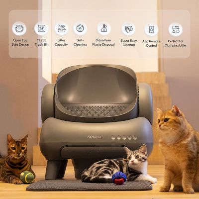 Image showing  M1 Open-top Self-cleaning Cat Litter Box