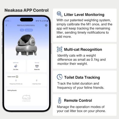 Image showing 7 th Neakasa M1 Open-top Self-cleaning Cat Litter Box