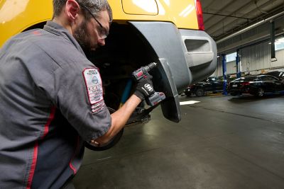 Image showing  1/2 in. 20-Volt Cordless Compact Drill Driver 2 Battery Kit, 450 in-lb Torque, Keyless Chuck, Pistol Grip