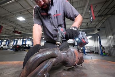 Image showing  1/2 in. 20-Volt Cordless Compact Drill Driver 2 Battery Kit, 450 in-lb Torque, Keyless Chuck, Pistol Grip