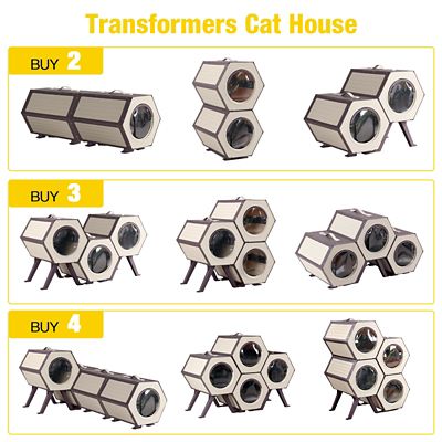Image showing 5 th Aivituvin Indoor/Outdoor Heated Cat House with Heated Pad, Durable PP Construction