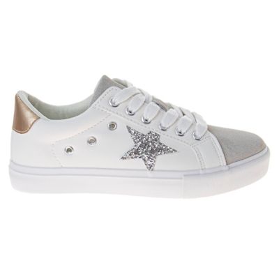 Image showing  Big Kids-Adult Fashion Glitter Star Casual Sneakers