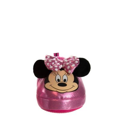 Image showing  Toddler-Little Kids Minnie Mouse Slippers with Ribbon Ornament