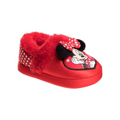 Disney Toddler-Little Kids Minnie Mouse Sticking-Out Design Slippers