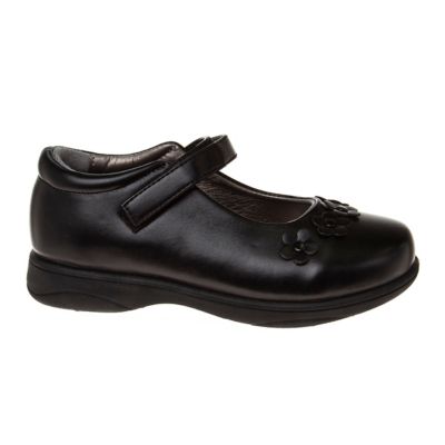 Image showing  Toddler-Little Kids School Shoes with Flower Decorations