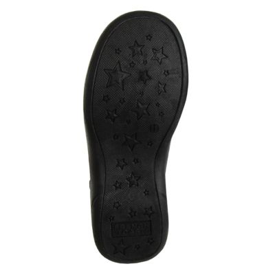 Image showing  Toddler-Little Kids Hook & Loop School Shoes with Flower Decorations