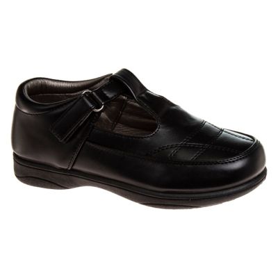 French Toast Toddler-Little Kids Buckle Leather School Shoes