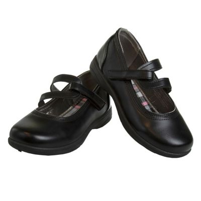 Image showing 8 th French Toast Toddler-Little Kids Semi-Hook & Loop School Shoes