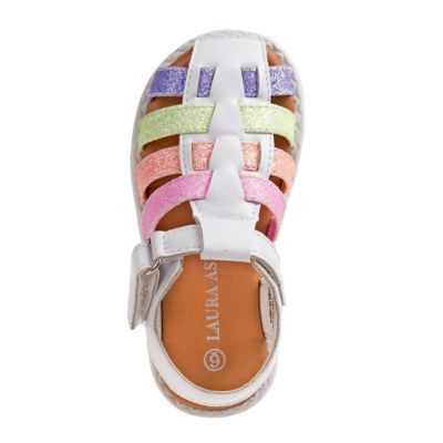 Image showing  Toddler-Little Kids Rainbow Pattern Sandals