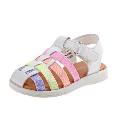 Laura Ashley Toddler-Little Kids Rainbow Pattern Sandals