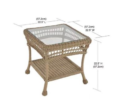 Image showing  6 pc. Saturn Collection Outdoor Garden Patio Furniture Conversation Set, Cappuccino