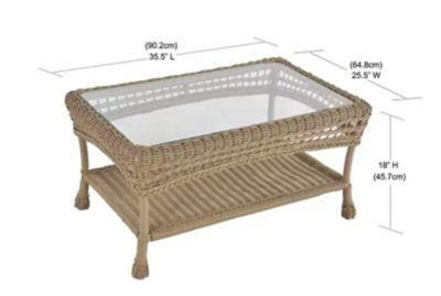 Image showing  6 pc. Saturn Collection Outdoor Garden Patio Furniture Conversation Set, Cappuccino