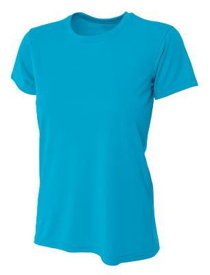 A4 Women's Cooling Performance Short Sleeve Crew Neck Shirt