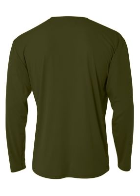 Image showing 1 th A4 Men's Cooling Performance Long Sleeve Crew Neck Shirt