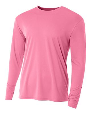 A4 Men's Cooling Performance Long Sleeve Crew Neck Shirt