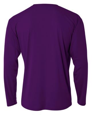 Image showing 1 th A4 Men's Cooling Performance Long Sleeve Crew Neck Shirt