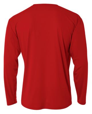 Image showing 1 th A4 Men's Cooling Performance Long Sleeve Crew Neck Shirt