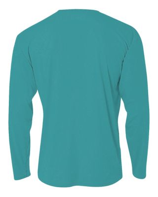 Image showing 1 th A4 Men's Cooling Performance Long Sleeve Crew Neck Shirt