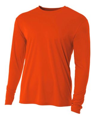 Image showing  Youth Cooling Performance Long Sleeve Crew Neck Shirt