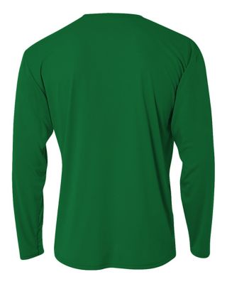Image showing 1 th A4 Youth Cooling Performance Long Sleeve Crew Neck Shirt