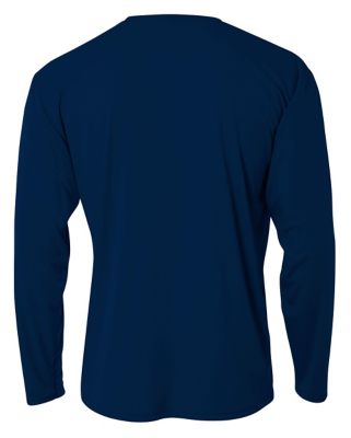 Image showing 1 th A4 Youth Cooling Performance Long Sleeve Crew Neck Shirt