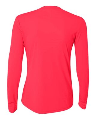 Image showing 1 th A4 Women's Cooling Performance Long Sleeve Crew Neck Shirt
