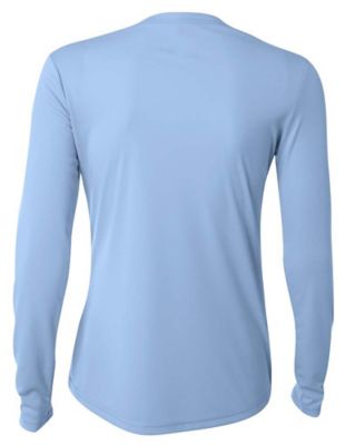 Image showing 1 th A4 Women's Cooling Performance Long Sleeve Crew Neck Shirt