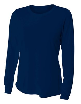 Image showing 0 th A4 Women's Cooling Performance Long Sleeve Crew Neck Shirt