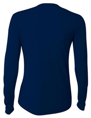 Image showing 1 th A4 Women's Cooling Performance Long Sleeve Crew Neck Shirt