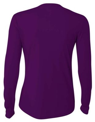 Image showing 1 th A4 Women's Cooling Performance Long Sleeve Crew Neck Shirt