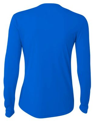 Image showing 1 th A4 Women's Cooling Performance Long Sleeve Crew Neck Shirt