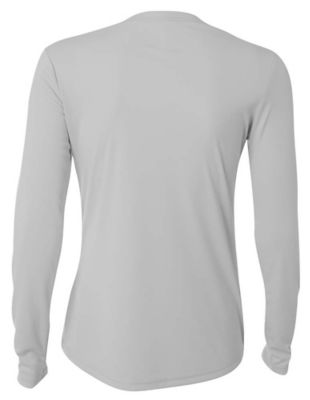 Image showing 1 th A4 Women's Cooling Performance Long Sleeve Crew Neck Shirt