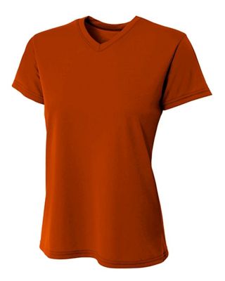 A4 Women's SPRINT Performance Short Sleeve V-Neck Shirt