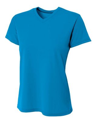 A4 Women's SPRINT Performance Short Sleeve V-Neck Shirt