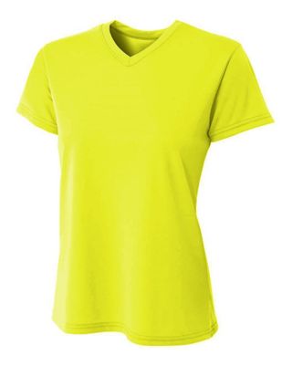 A4 Women's SPRINT Performance Short Sleeve V-Neck Shirt