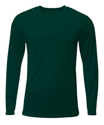 Image showing 0 th A4 A4 Men's SPRINT Moisture-Wicking Performance Crew Neck Long-Sleeve T-Shirt