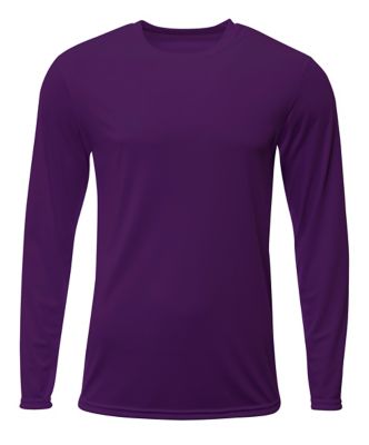 A4 Youth SPRINT Performance Long Sleeve Crew Neck Shirt