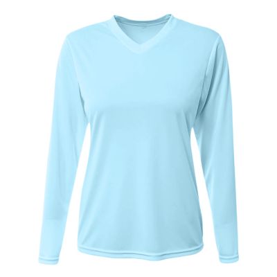 A4 Women's SPRINT Performance V-Neck Long-Sleeve T-Shirt