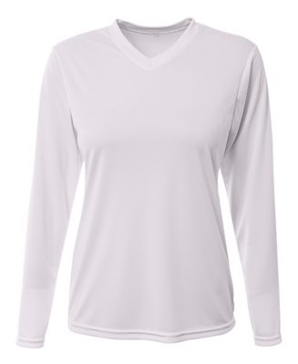 A4 Women's SPRINT Performance V-Neck Long-Sleeve T-Shirt