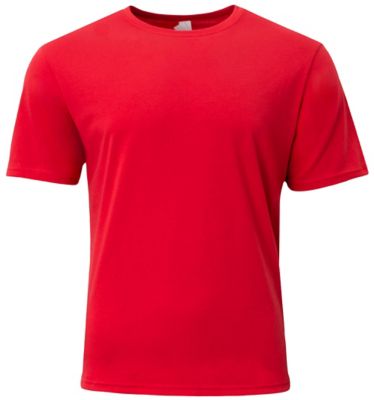 Image showing 0 th A4 Men s SOFTEK Moisture-Wicking Crew Neck Short-Sleeve T-Shirt