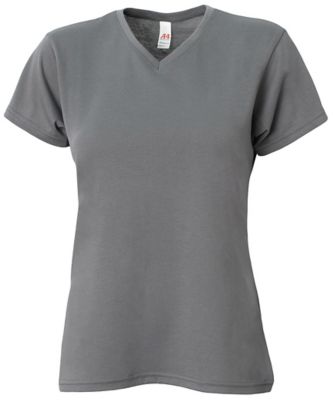 Image showing 0 th A4 Women's SOFTEK V-Neck Short-Sleeve T-Shirt